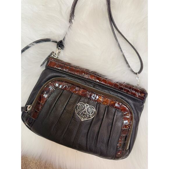 Brighton Leather Crossbody/Shoulder Bag - Picture 3 of 6